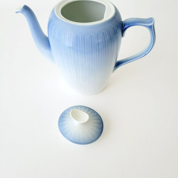 Vintage B&G Coffee Pot Ballerina Coastal Blue Ombre Bing & Grondahl Denmark - Picture 8 of 13